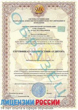 Образец сертификата соответствия аудитора Питкяранта Сертификат ISO 13485